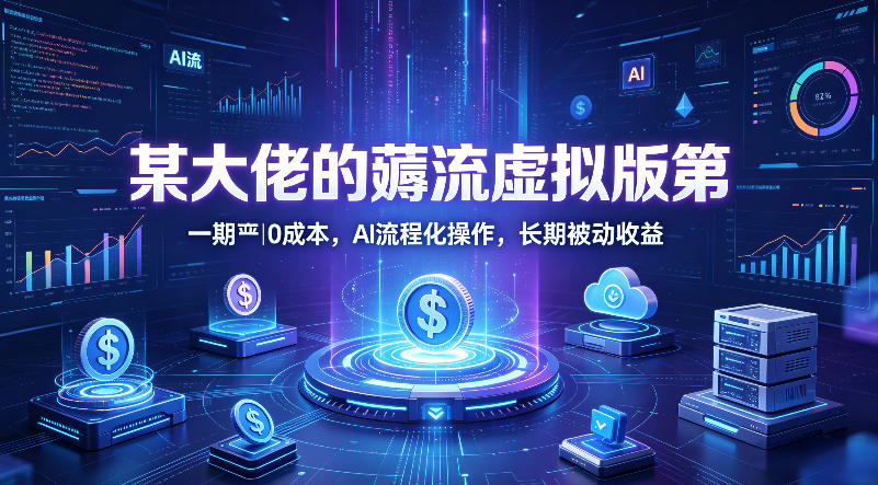 某大佬的薅流虚拟版丨0成本，AI流程化操作，长期被动收益