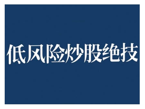 2024低风险股票实操营，低风险，高回报-明哥网创资源