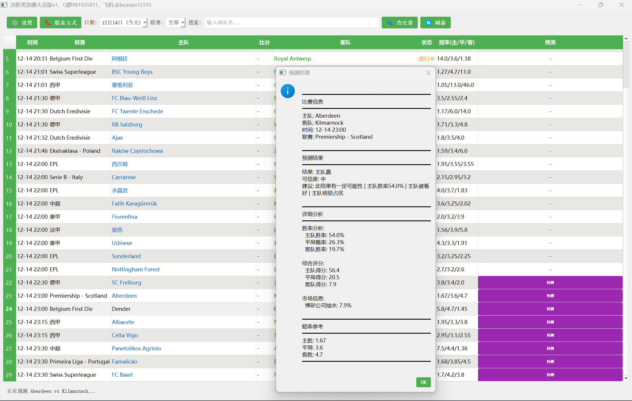 图片[2]-【高端精品】外面收费2888的决胜美加墨足球比赛预测，实时预测号称胜率80%以上【预测脚本+使用教程】-全民创业网