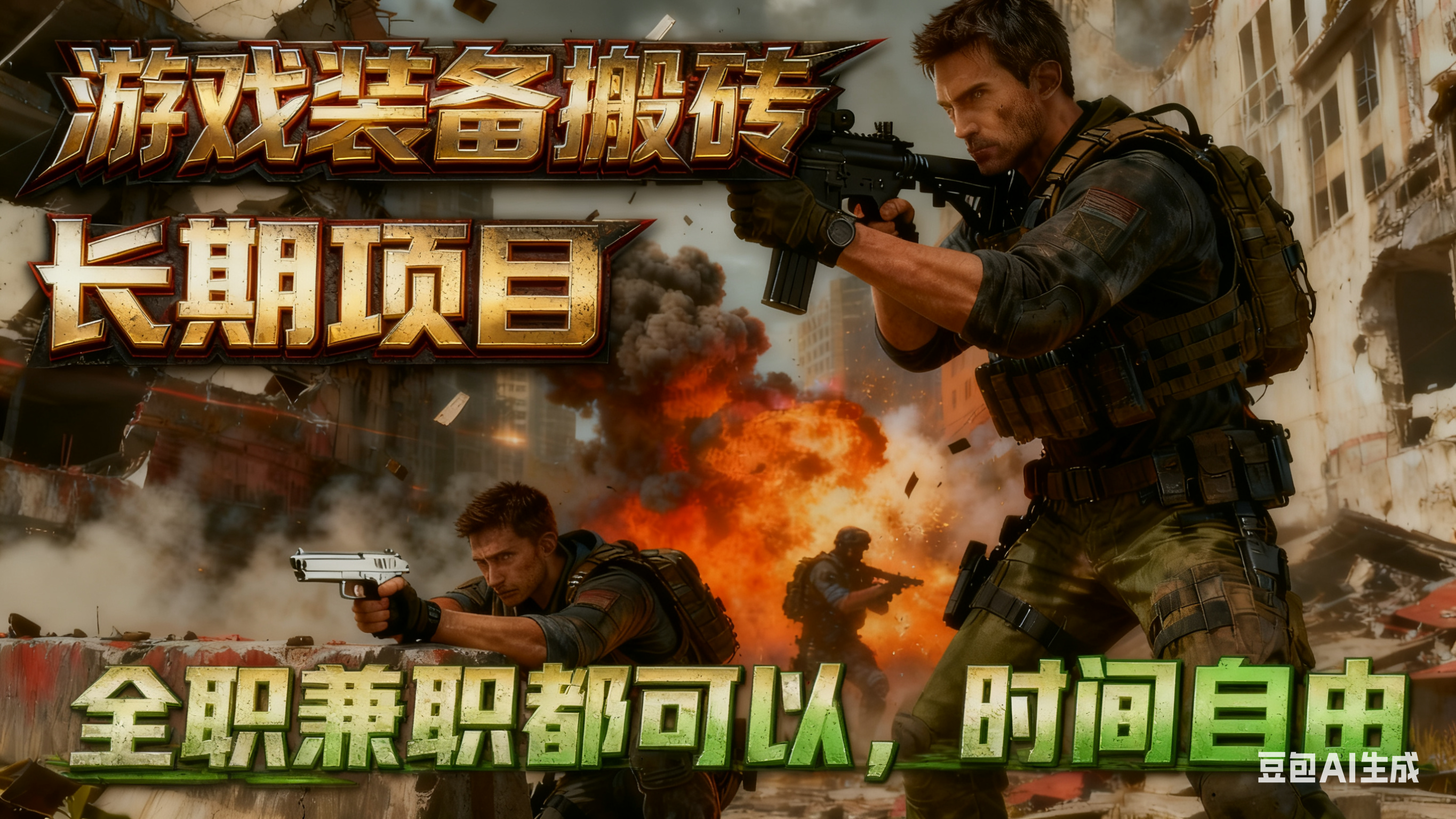 国际游戏装备搬砖，绿色稳定日入1000+