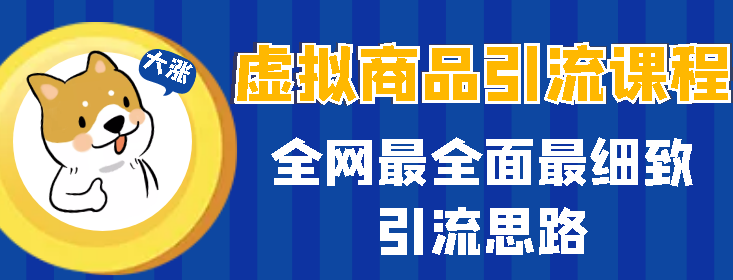 虚拟商品引流课程，全网最全面最细致引流课程