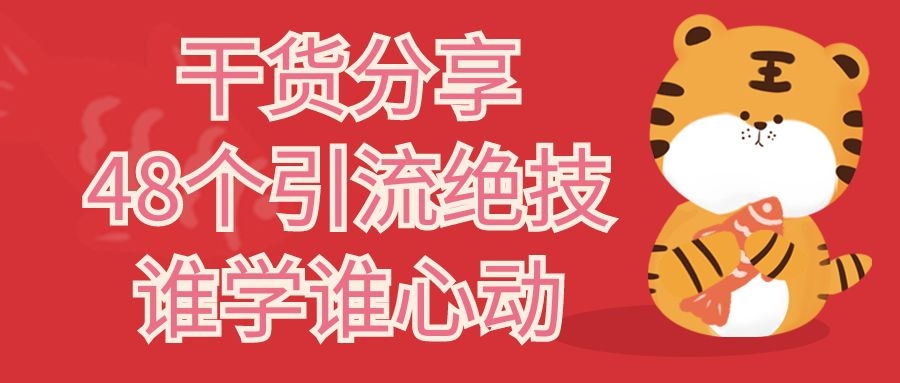 吐血分享48个引流绝技，再没粉丝变现只能怪自己了