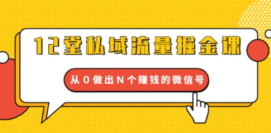 私域流量：从0做出N个赚钱的微信号