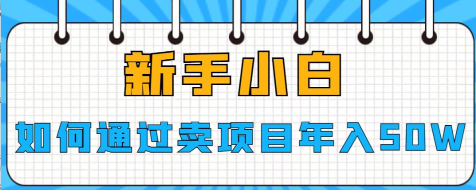 新手小白如何通过卖项目年入50W【详细教程】